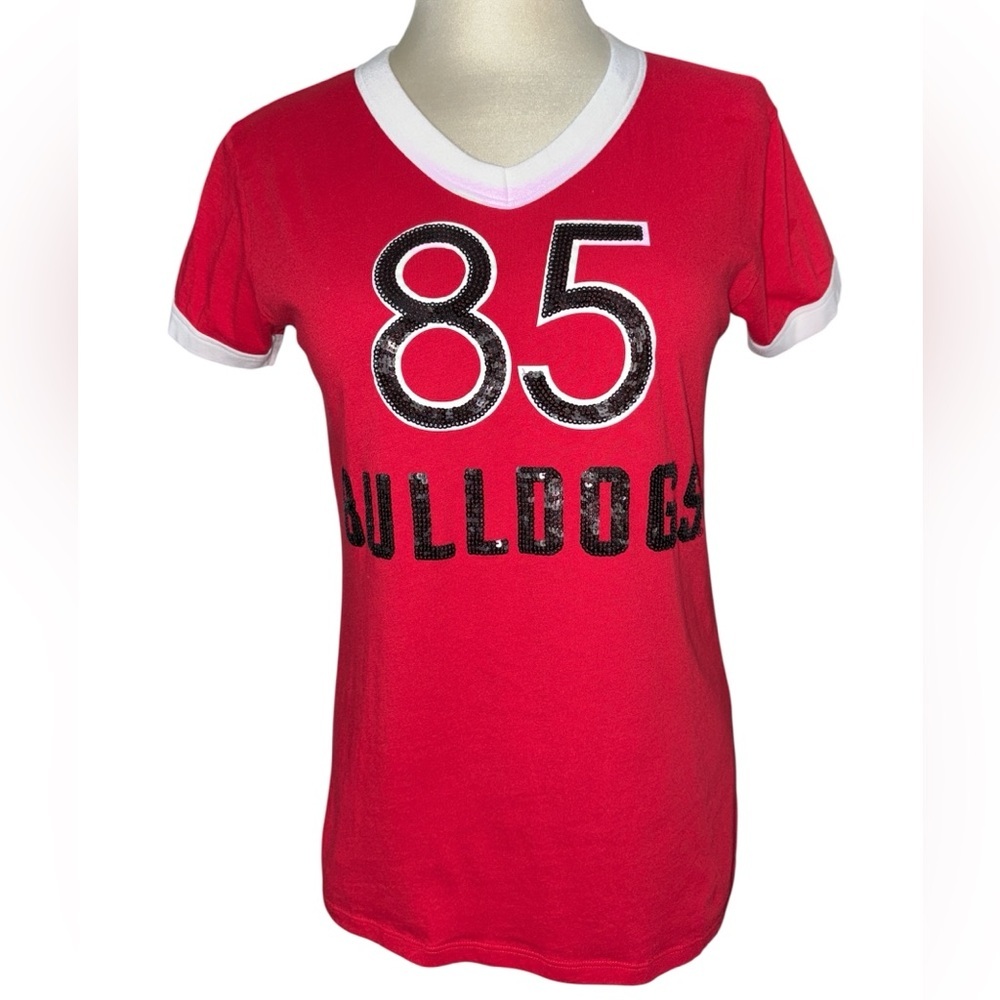 Pink Victoria’s Secret Collegiate Collection T-shirt GA Bulldogs Size small